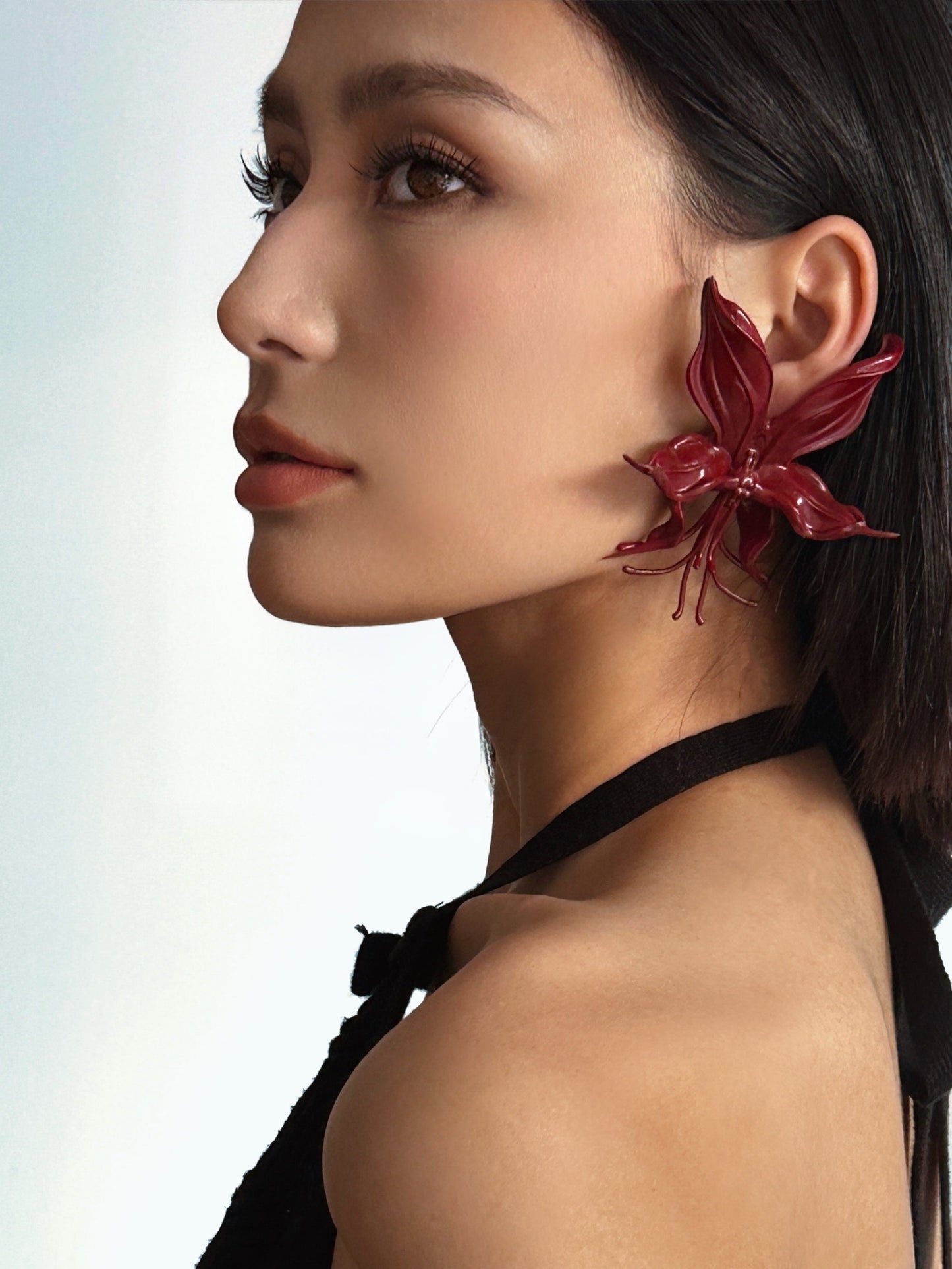 Burning Bloom Orchid Whispers Earrings