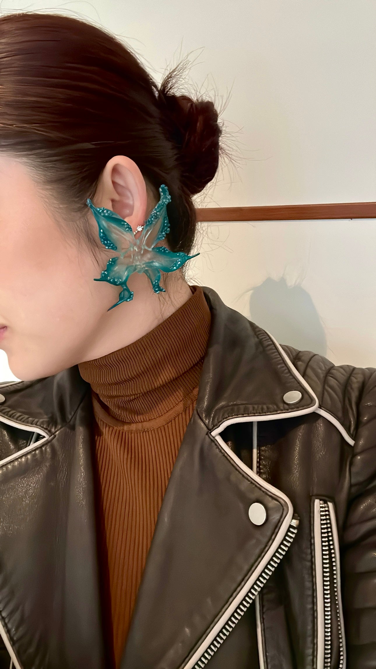Oceanbloom Beaded Orchid Earrings