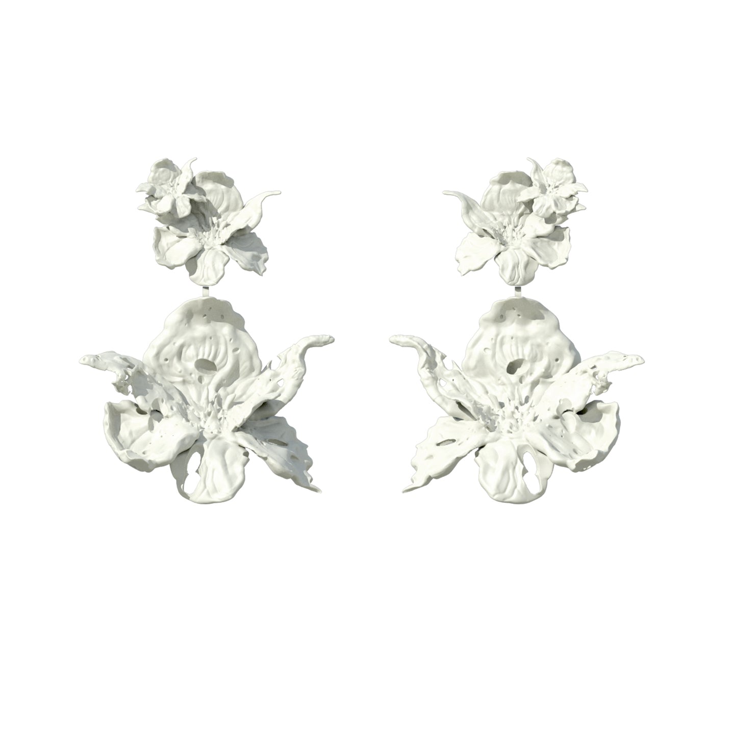 Daffodil Blossom Dangle Earrings