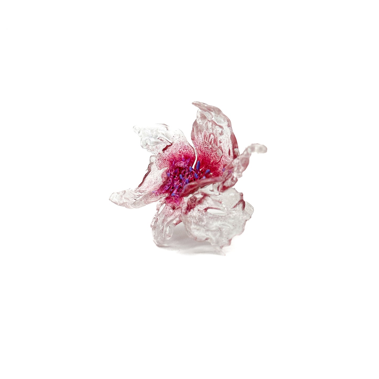Daffodil Flower Ring Nº1 - Scartlet Point