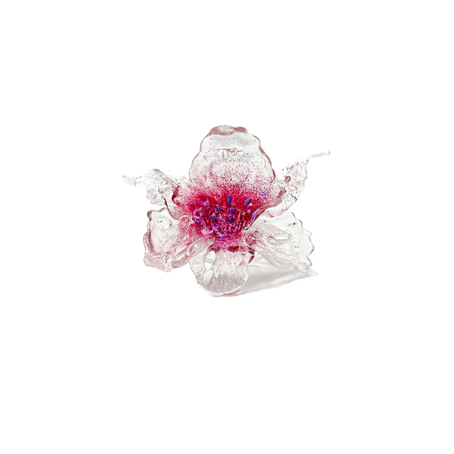 Daffodil Flower Ring Nº1 - Scartlet Point