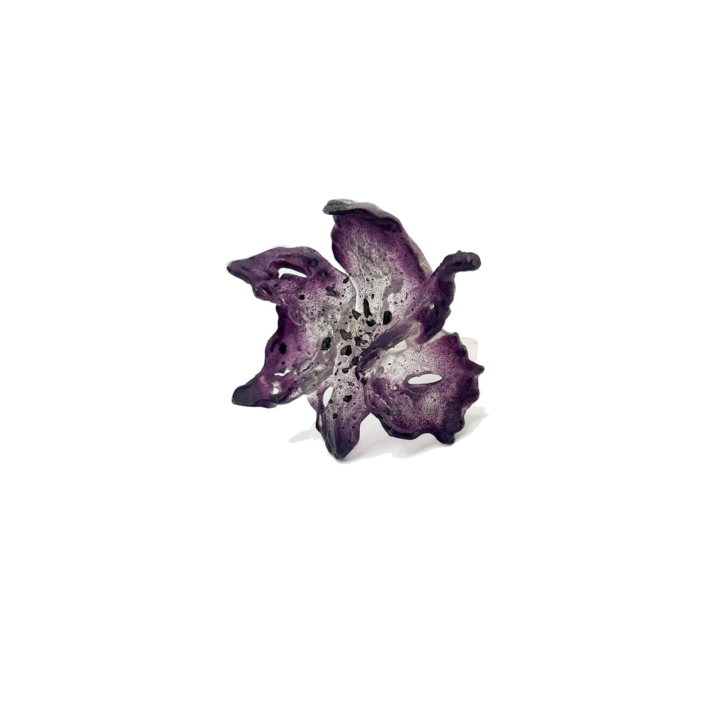 Daffodil Flower Ring Nº1 - Dark Angel