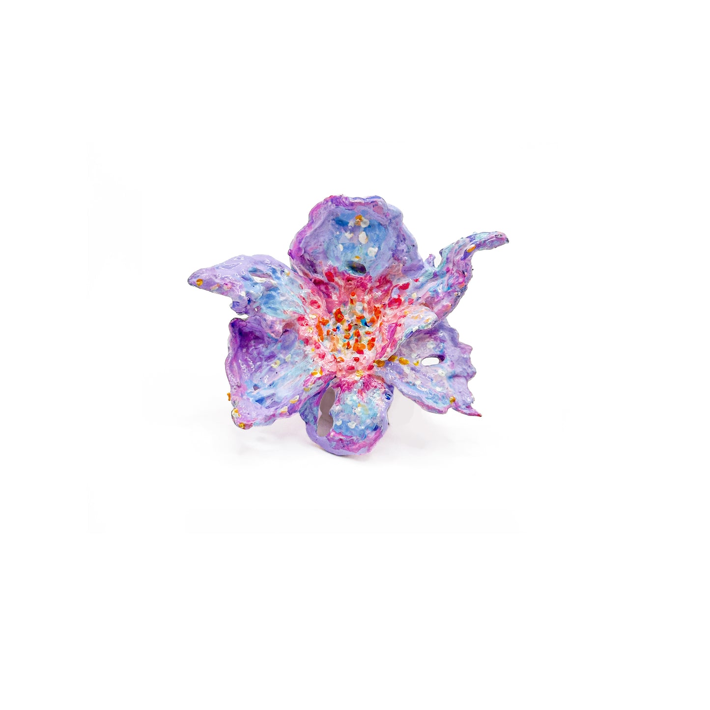 Daffodil Flower Ring Nº1 - Lavender Field Fireworks-Artist Collection