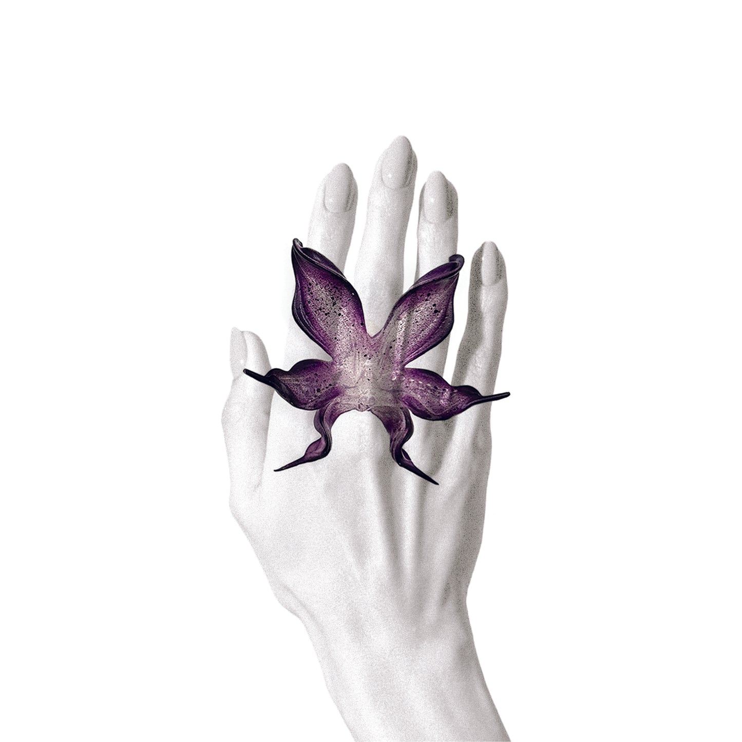 Dancing Orchid Ring - Dark Angel