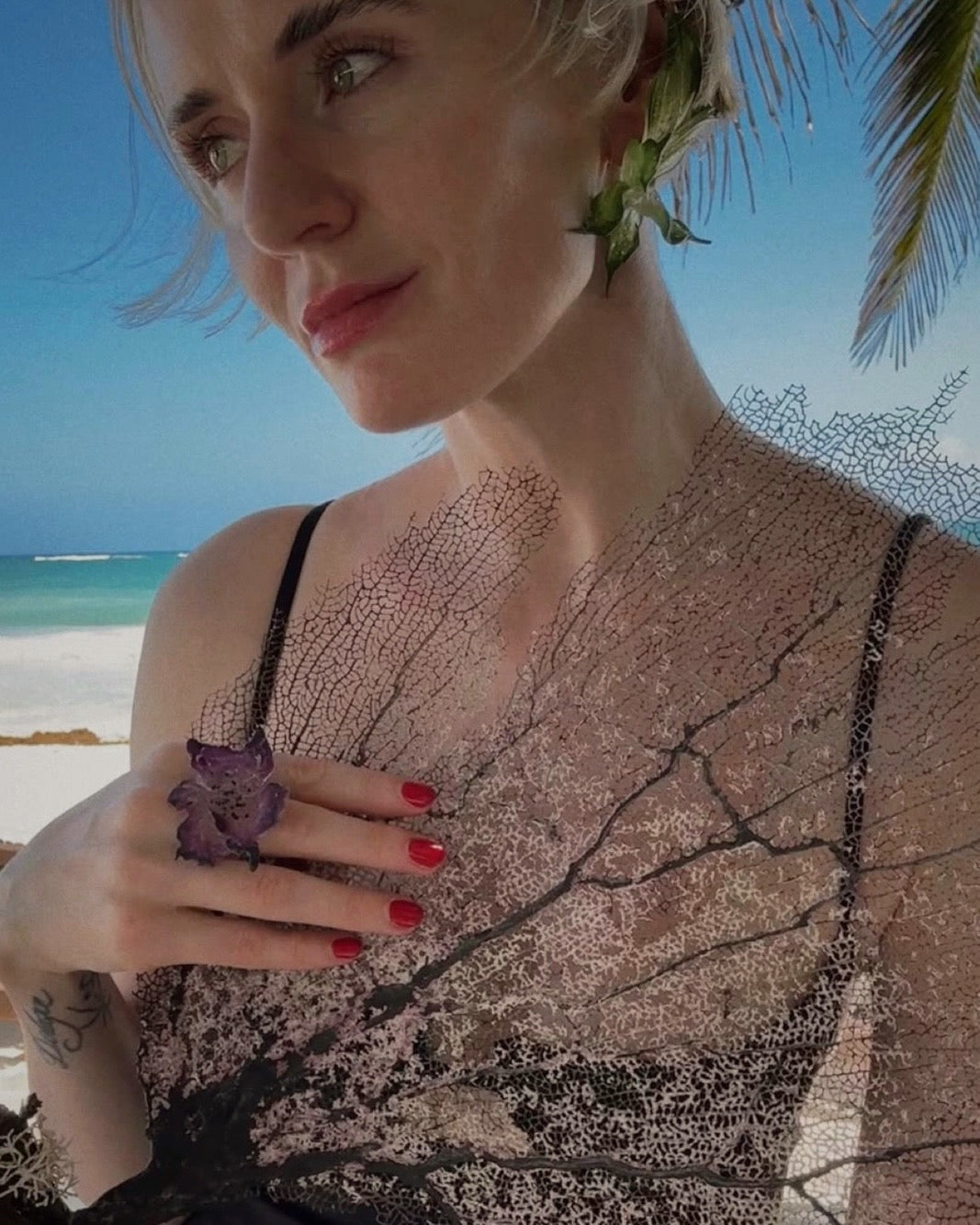 Lush Spring Orchid Earrings