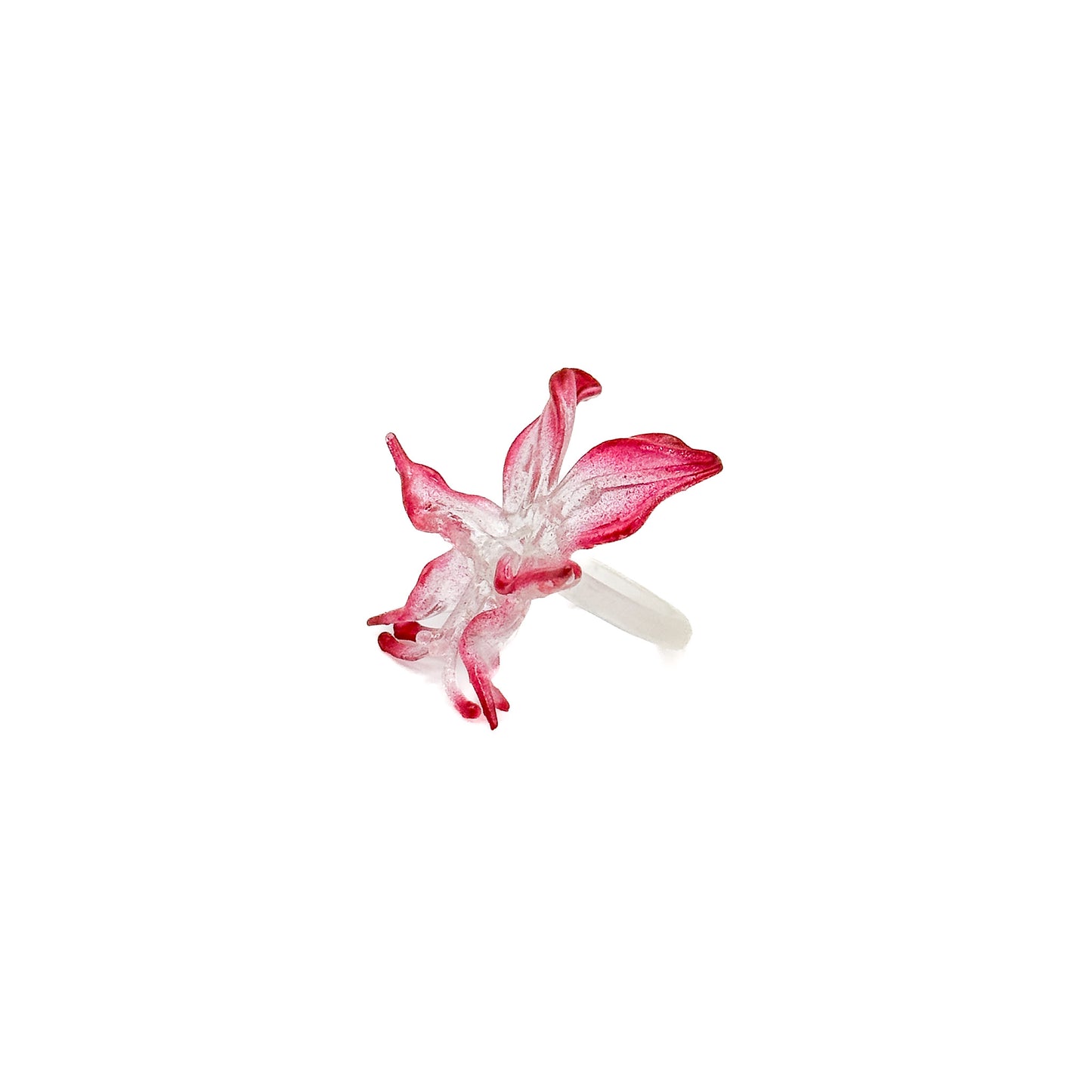 Mini Orchid Whisper Ring - Red
