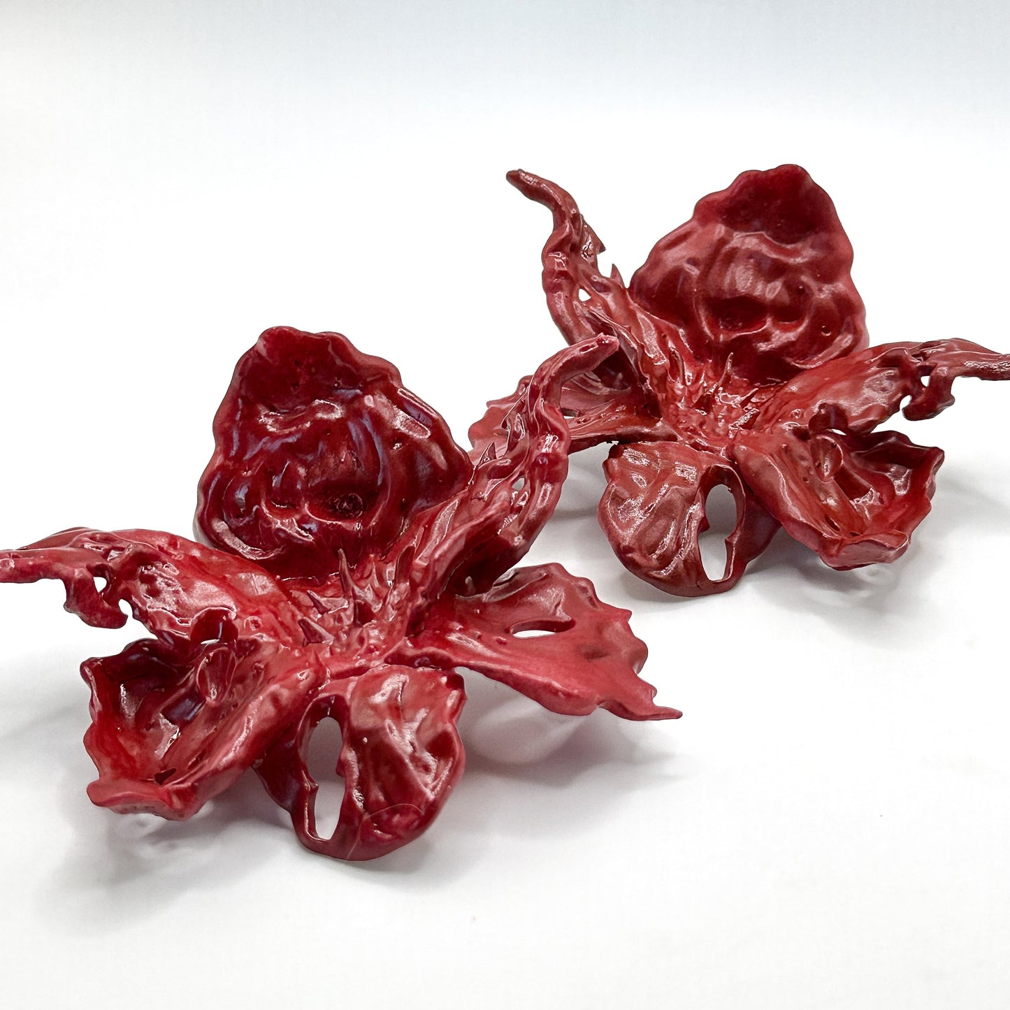 Flame Blossom Mega Flower Daffodils Earrings - Special Edition