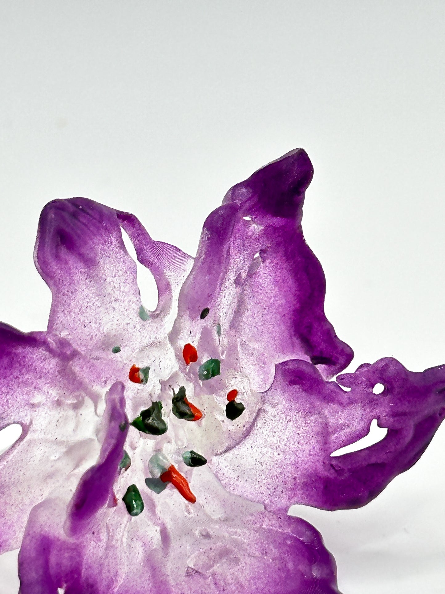 Daffodil Flower Ring Nº1 - Purple Edge