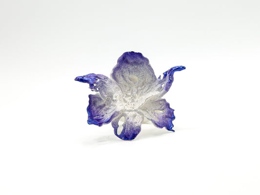 Daffodil Flower Ring Nº1 - Purple Edge