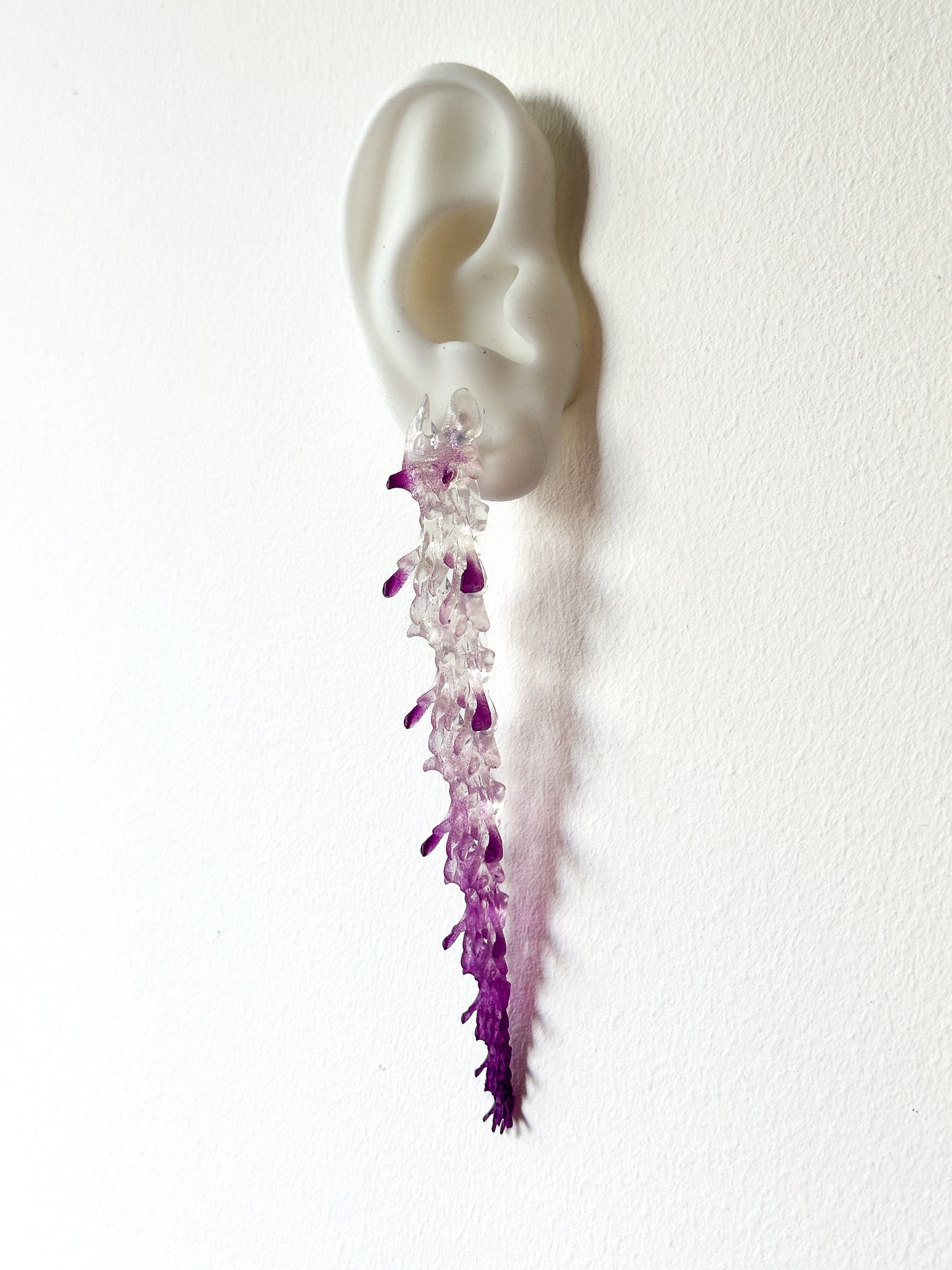 Oceanspine Petals Earrings - Purple