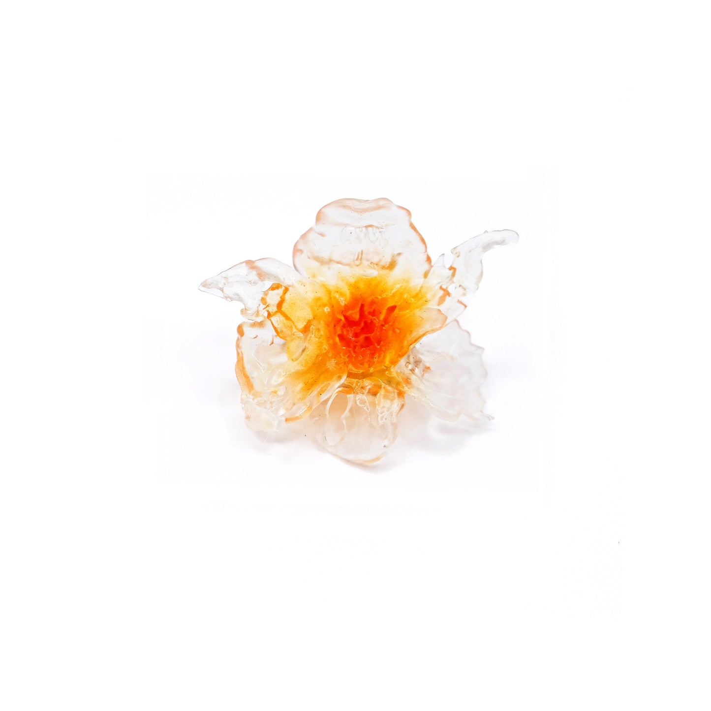 Daffodil Flower Ring Nº1 - Orange Point