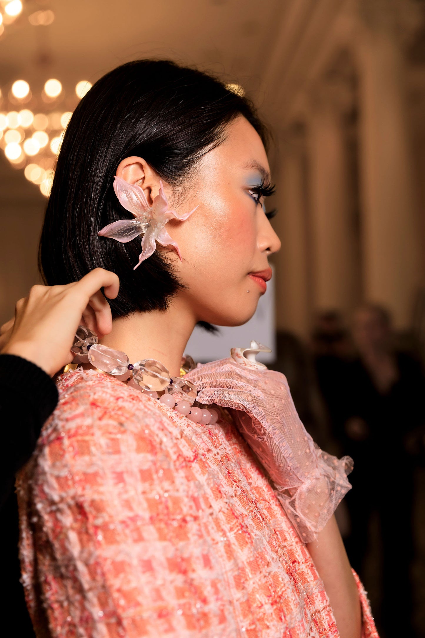 Blushing Orchid Earrings