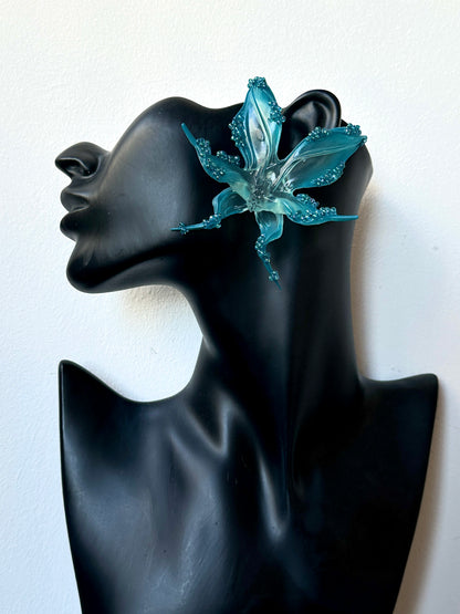 Oceanbloom Beaded Orchid Earrings