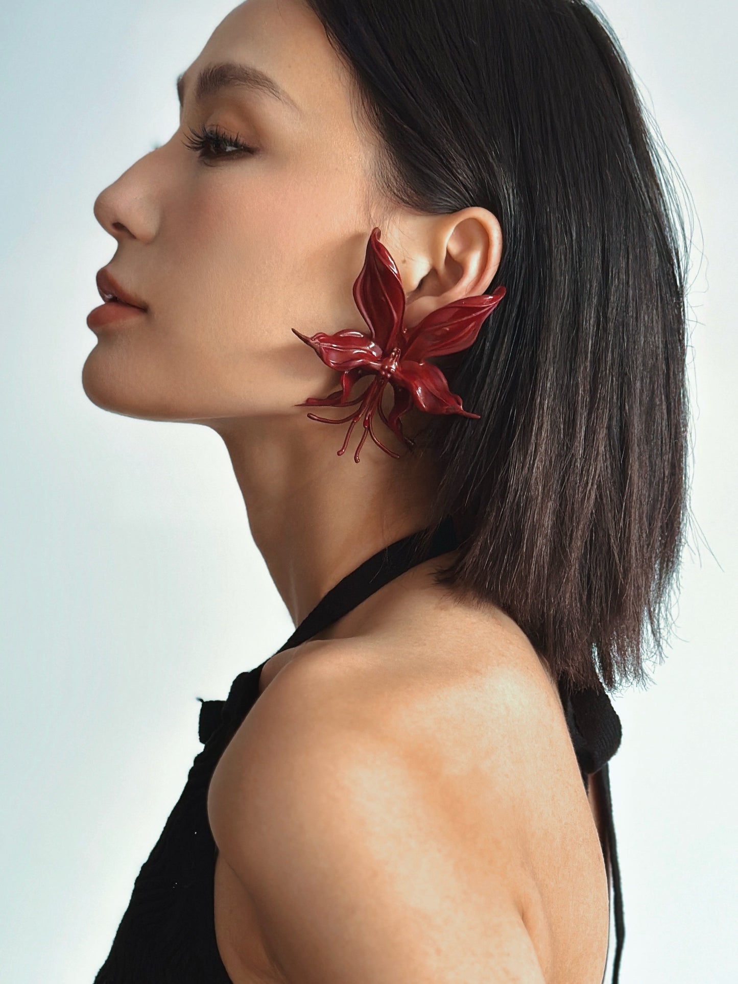 Burning Bloom Orchid Whispers Earrings