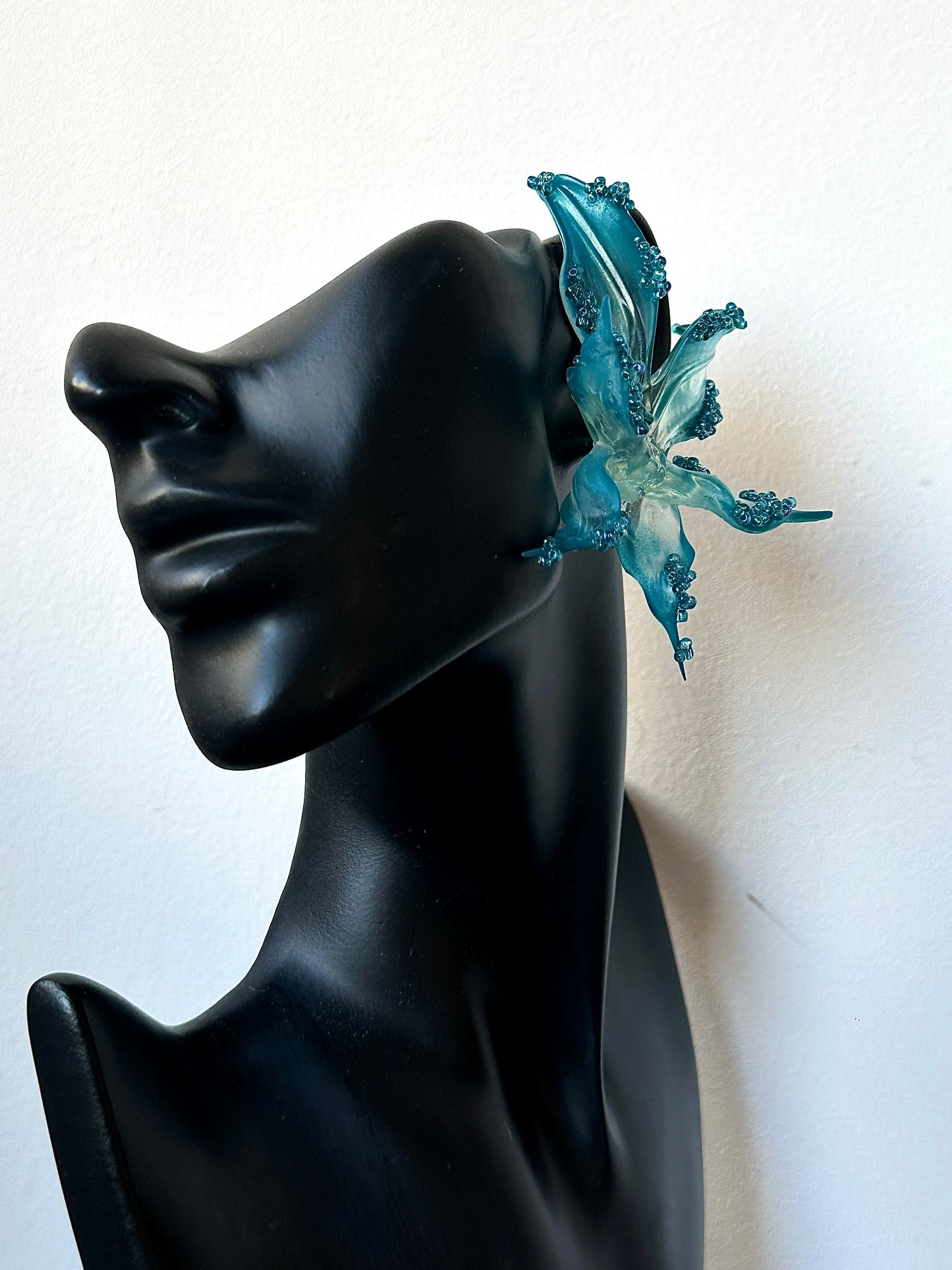 Oceanbloom Beaded Orchid Earrings