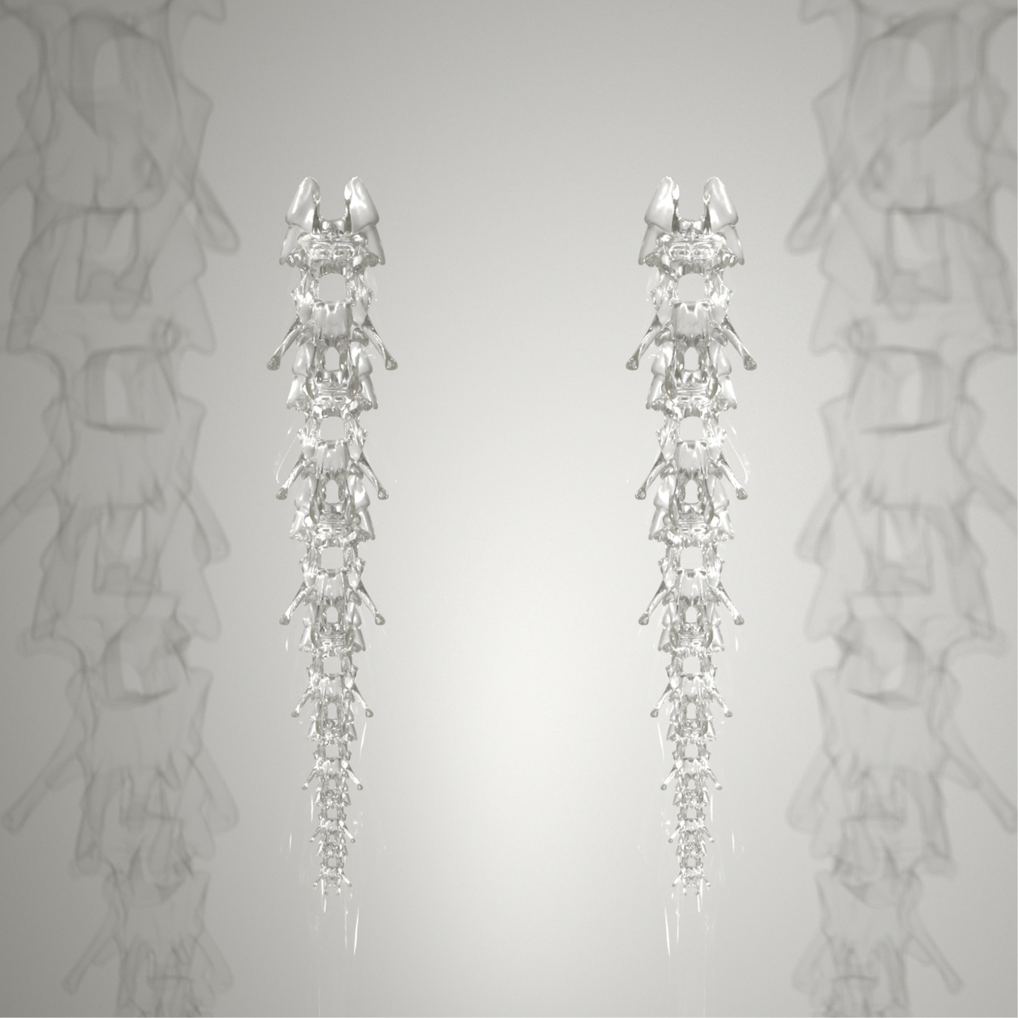 Oceanspine Petals Earrings - Clear