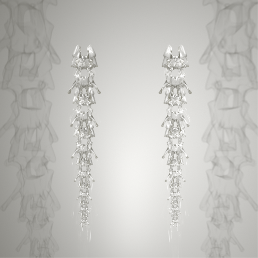 Oceanspine Petals Earrings - Clear