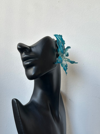 Oceanbloom Beaded Orchid Earrings
