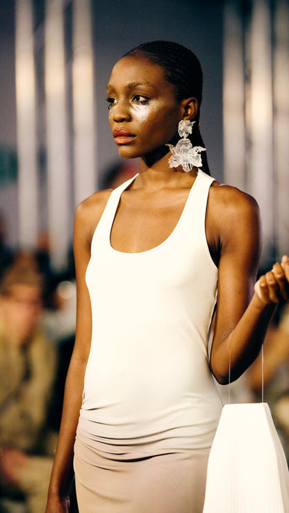 Clear Blossom Mega Daffodils Earrings