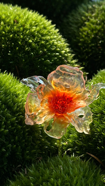 Daffodil Flower Ring Nº1 - Orange Point