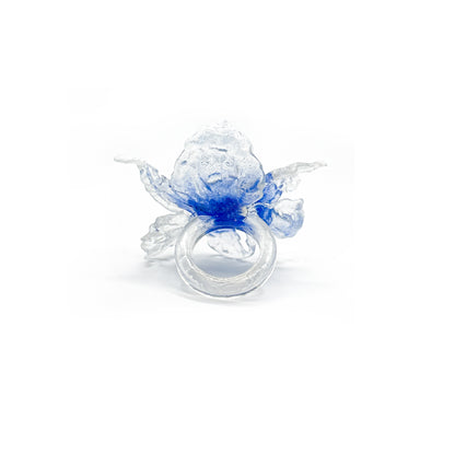 Daffodil Flower Ring Nº1 - Electric Blue