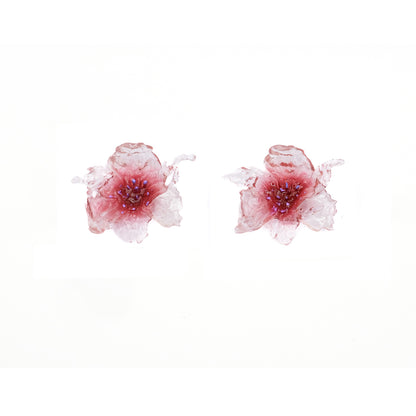 Regular Daffodils Earrings - Red Point