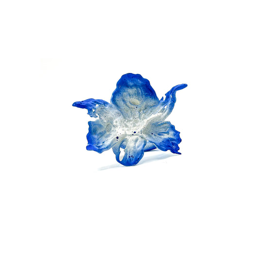 Daffodil Flower Ring Nº1 - Blue Edge