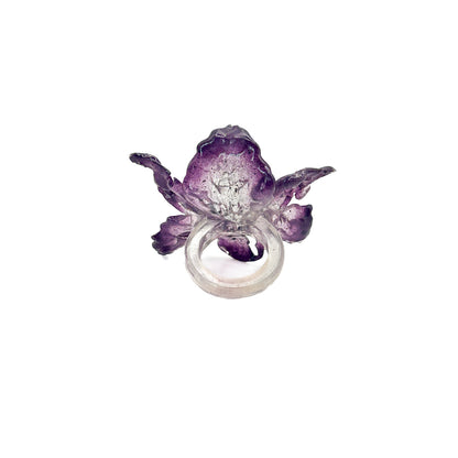 Daffodil Flower Ring Nº1 - Dark Angel