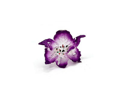 Daffodil Flower Ring Nº1 - Purple Edge