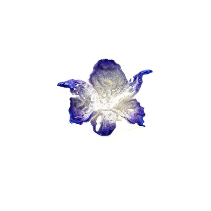 Daffodil Flower Ring Nº1 - Purple Edge