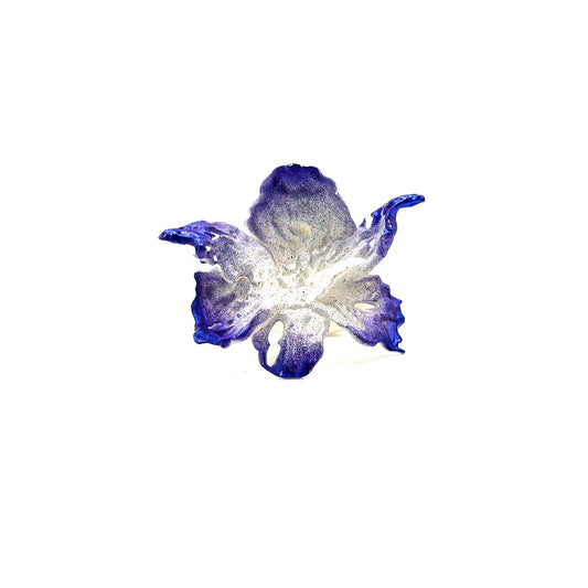 Daffodil Flower Ring Nº1 - Purple Edge