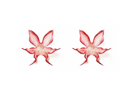 Firey Orchid Earrings