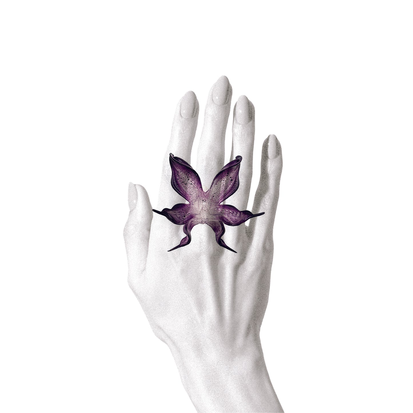 Dancing Orchid Ring - Dark Angel