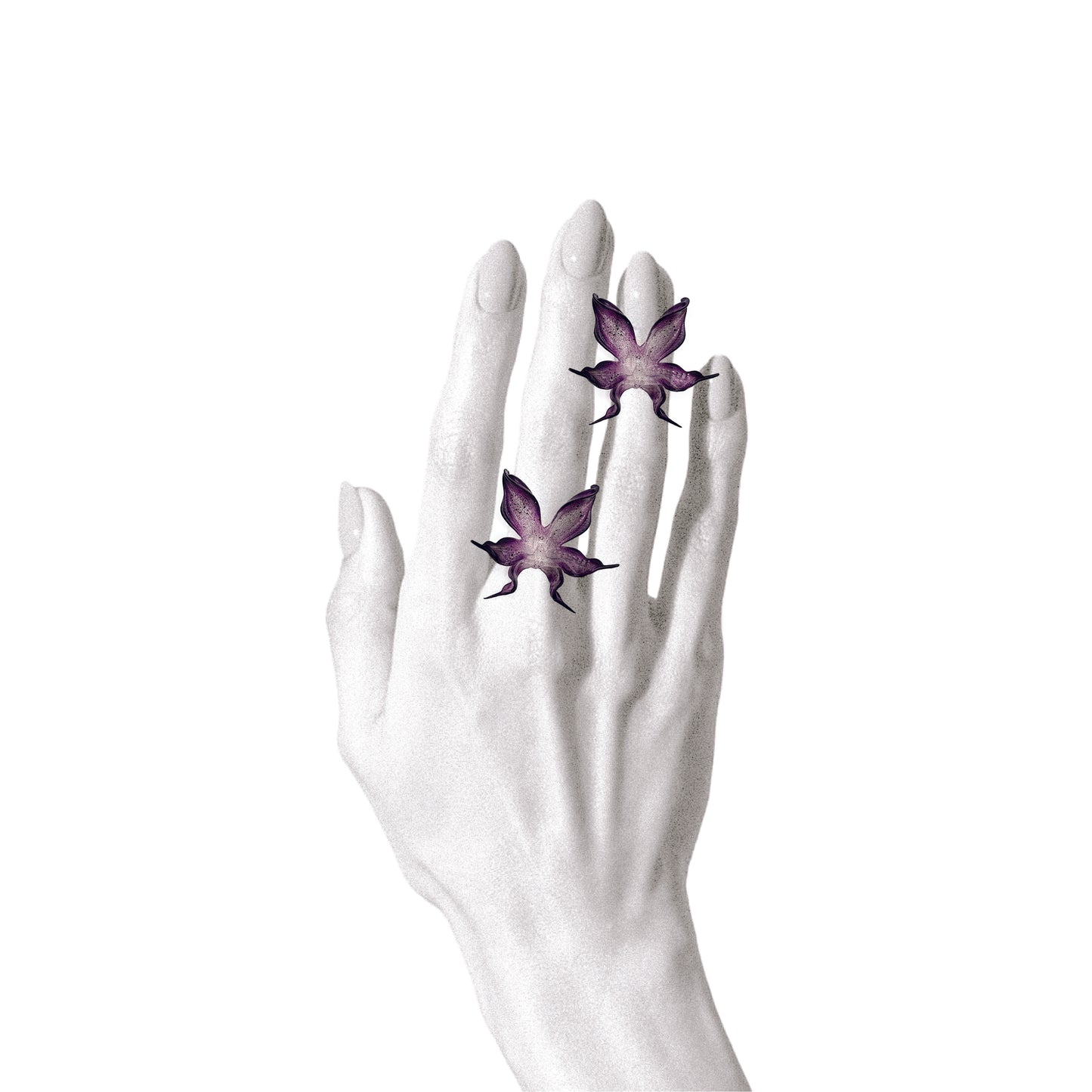 Dancing Orchid Ring - Dark Angel