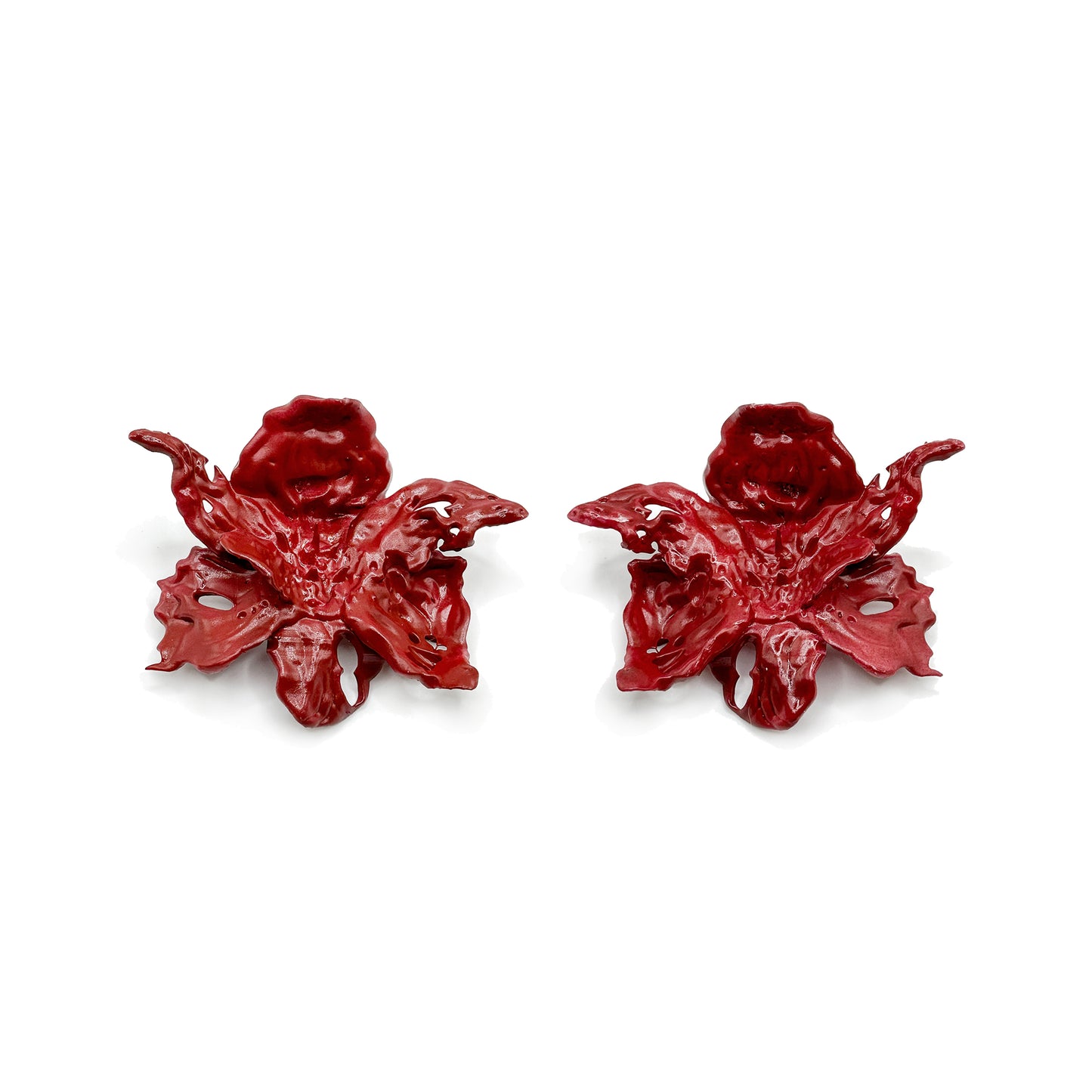 Flame Blossom Daffodils Earrings - Special Edition