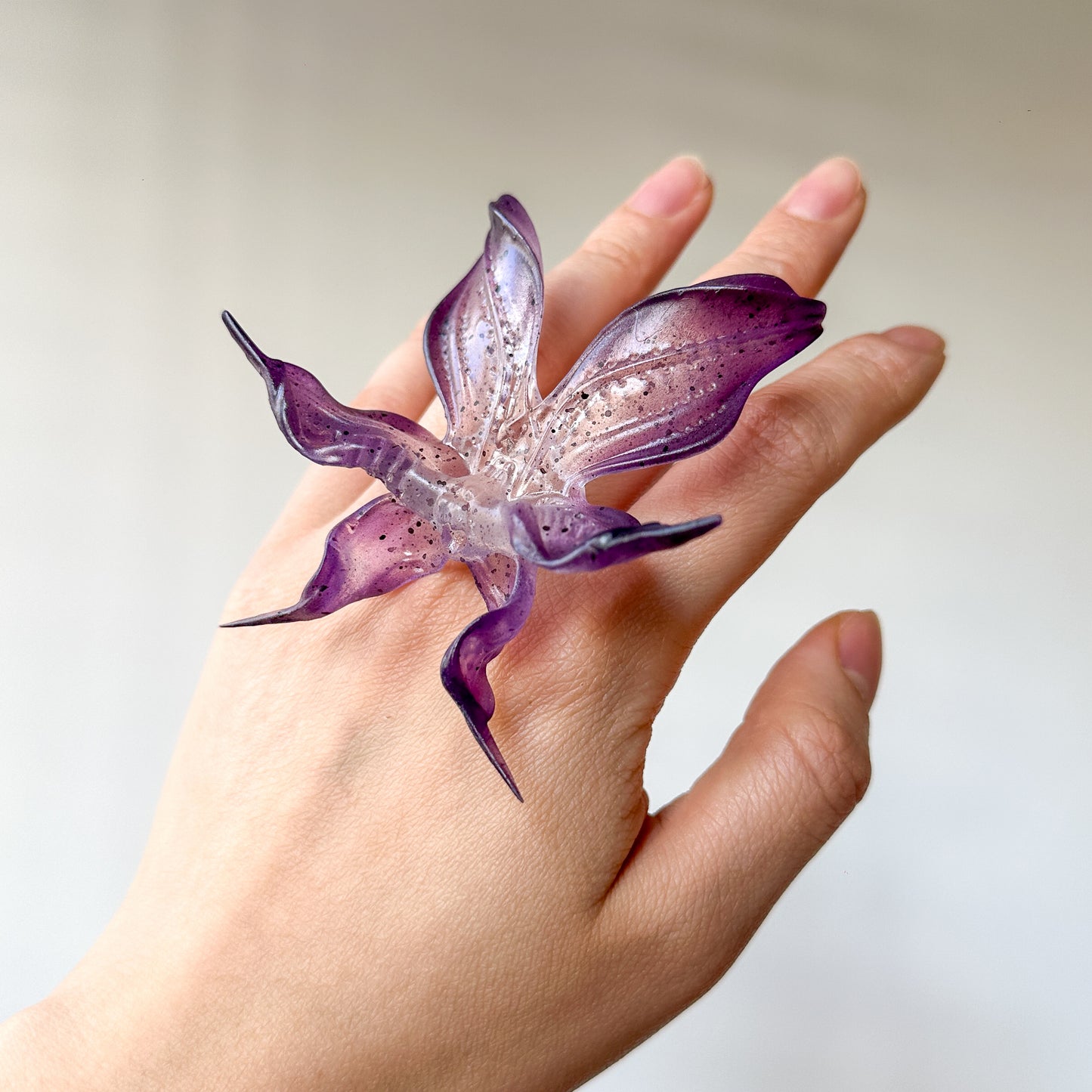 Dancing Orchid Ring - Dark Angel