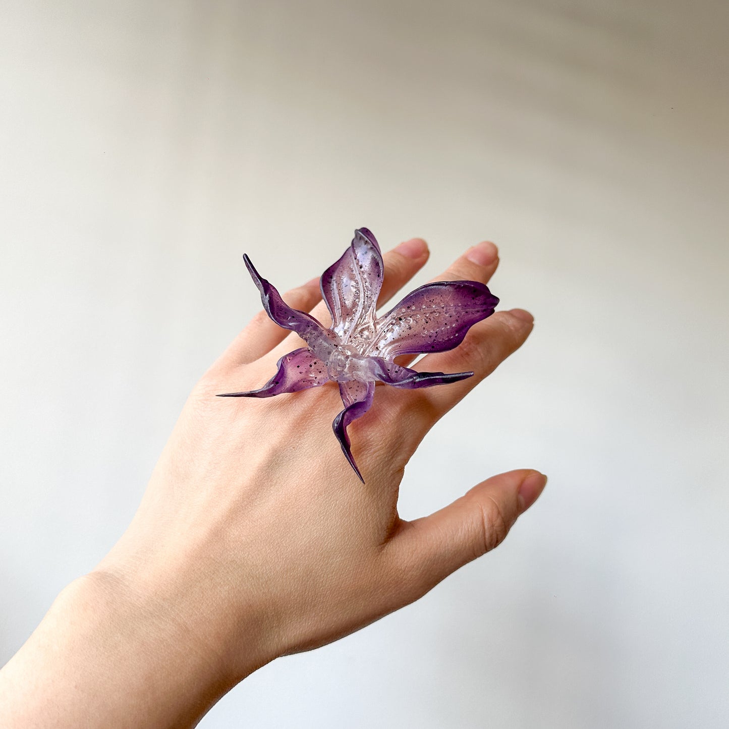Dancing Orchid Ring - Dark Angel