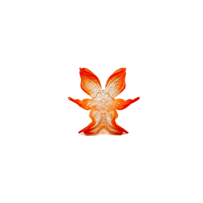 Mini Orchid Whisper Ring - Orange