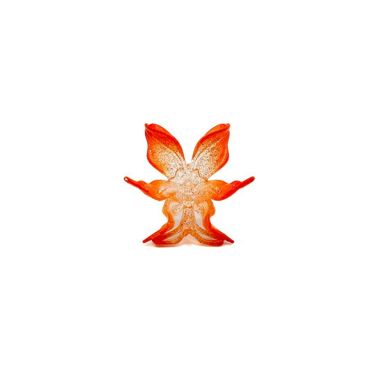 Mini Orchid Whisper Ring - Orange