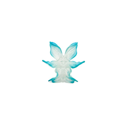 Mini Orchid Whisper Ring - Neon Blue Edge