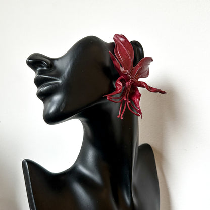 Burning Bloom Orchid Whispers Earrings