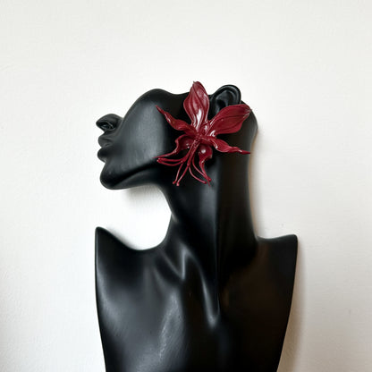 Burning Bloom Orchid Whispers Earrings