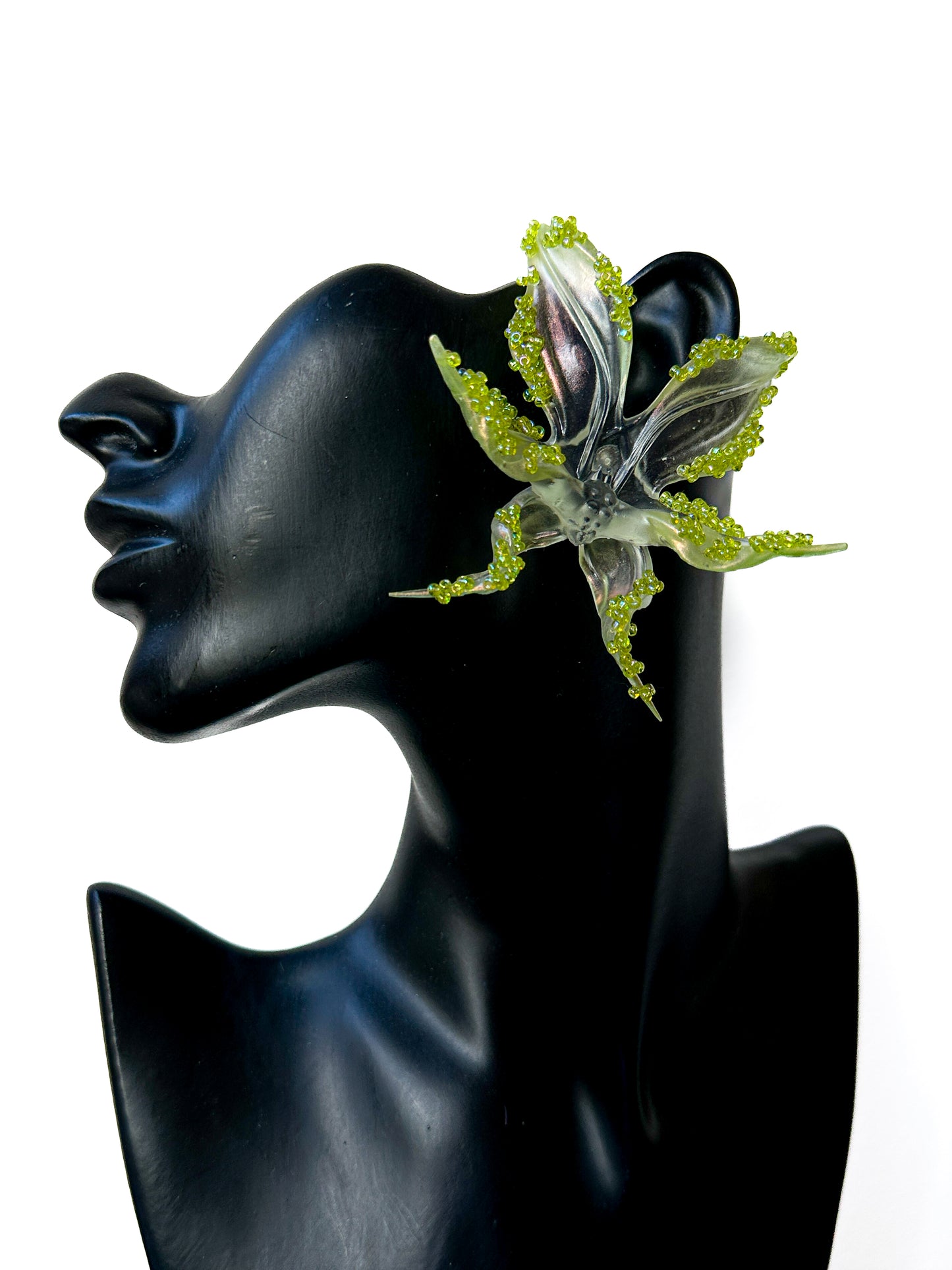 Lucid Beaded Orchid Earrings