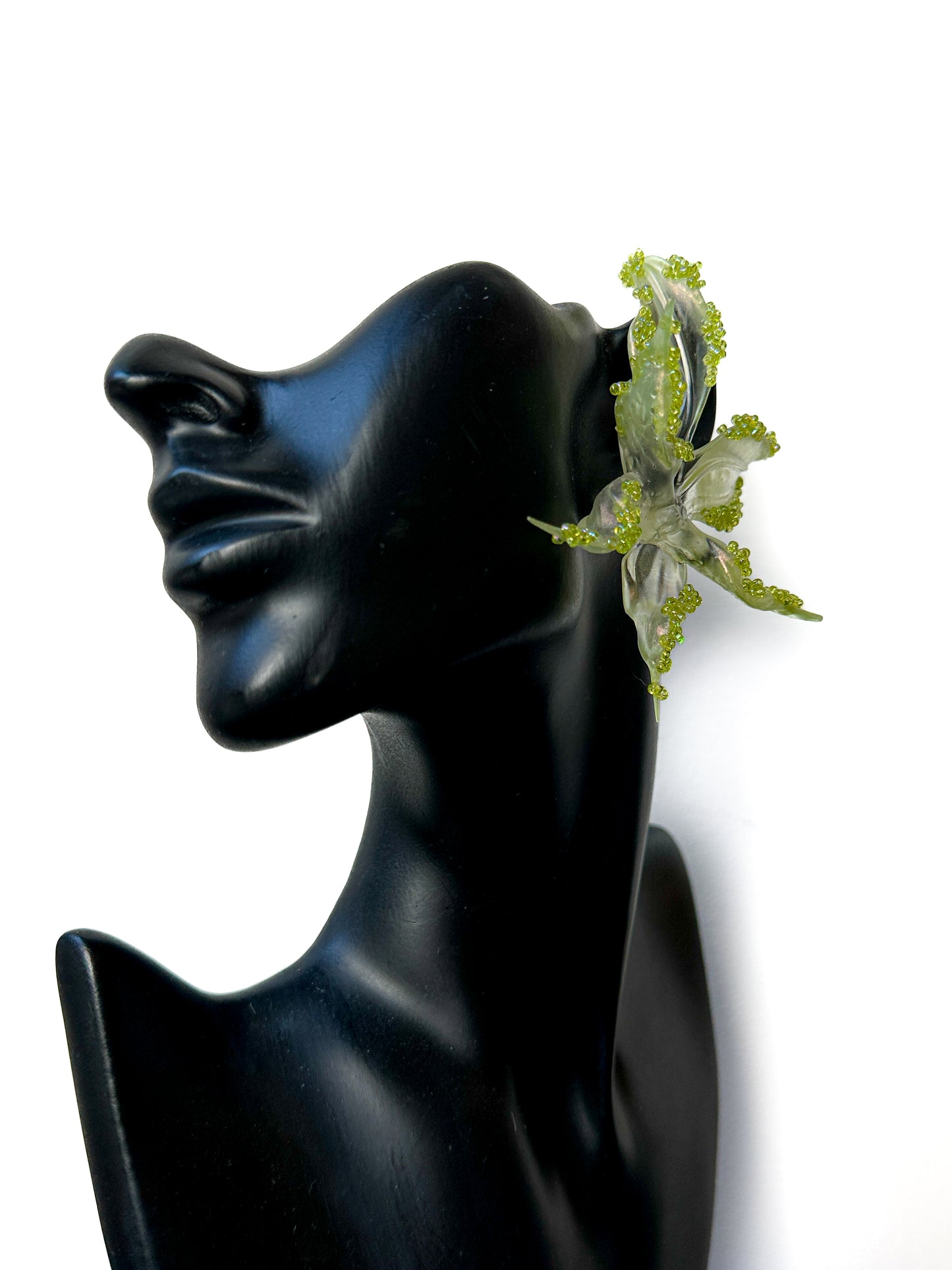 Lucid Beaded Orchid Earrings