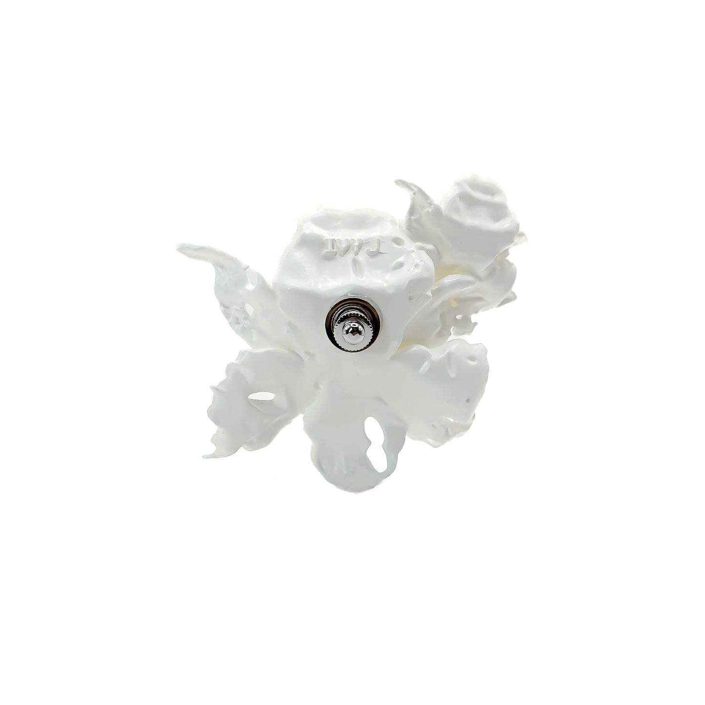 White Daffodil Duo Flower Brooch