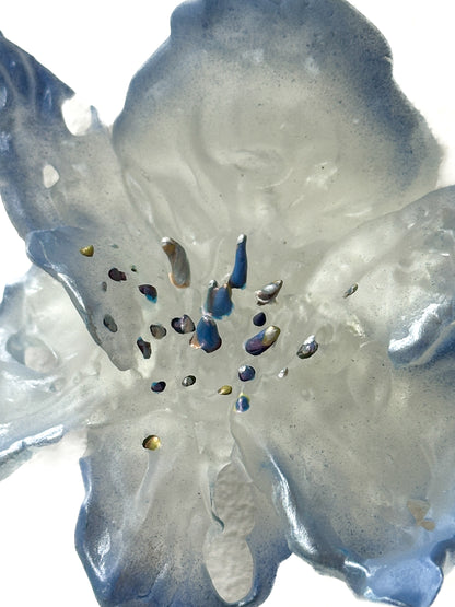 Daffodil Blossom Dangle Earrings -Fairy Blue
