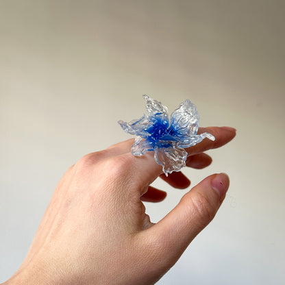 Daffodil Flower Ring Nº1 - Electric Blue