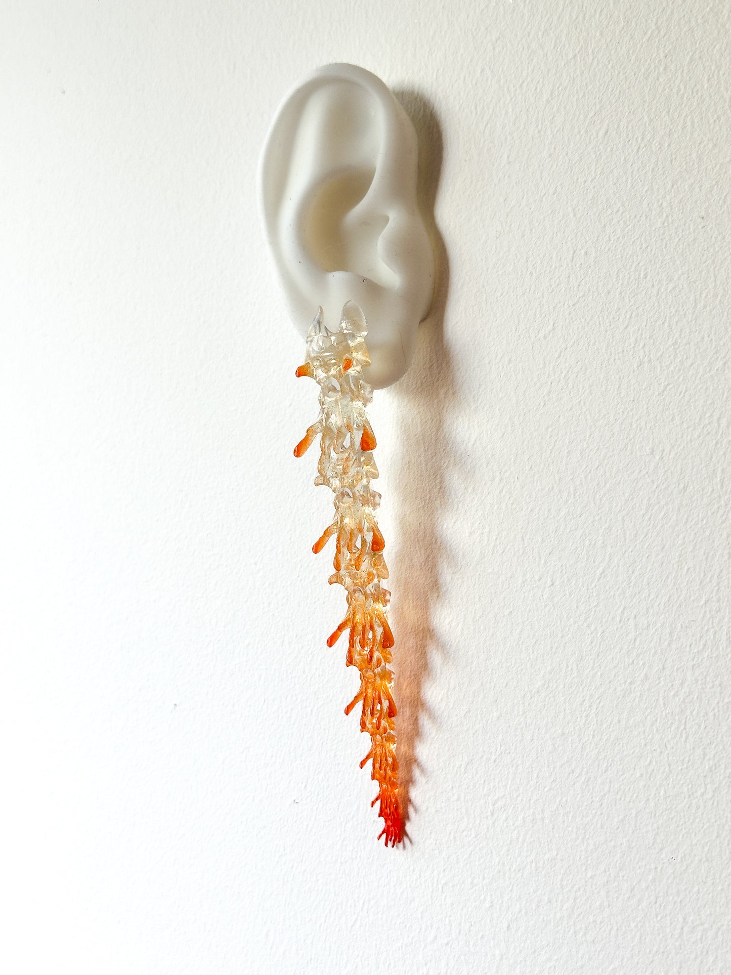 Oceanspine Petals Earrings - Orange