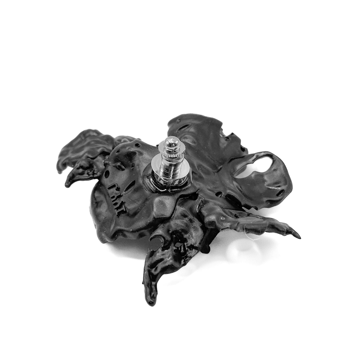 Black Daffodil Duo Flower Brooch