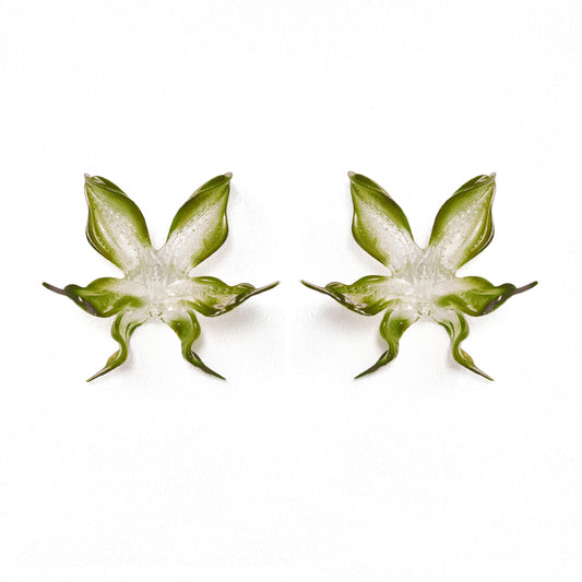 Lush Spring Orchid Earrings